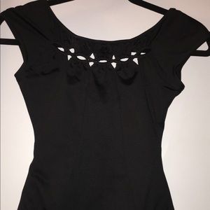 Mirella Black Dance Leotard-Adult Small